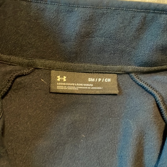 Under Armour Men's Black & Camo Design fleece Zip Up Sweater Small - Picture 2 of 12